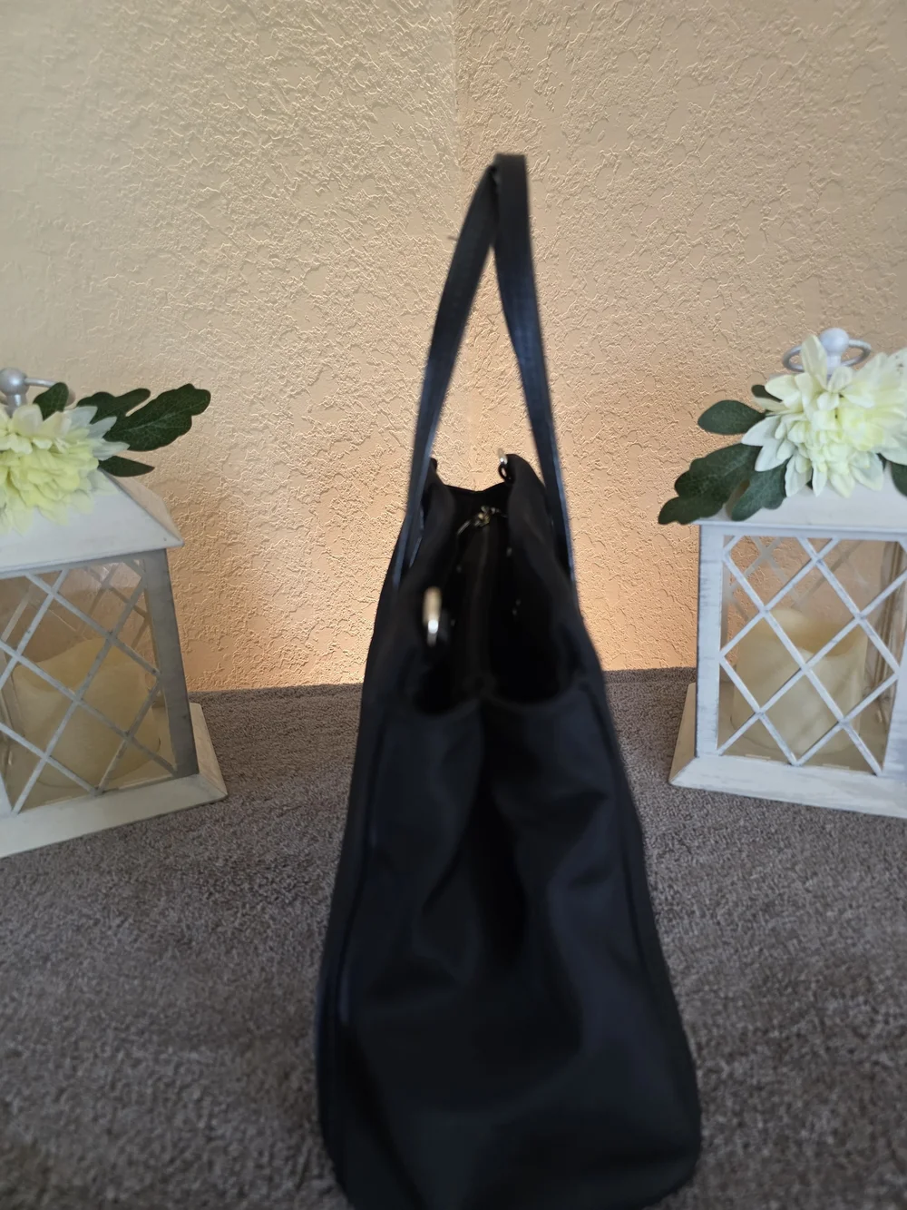 Kate Spade Black Nylon Tote Bag